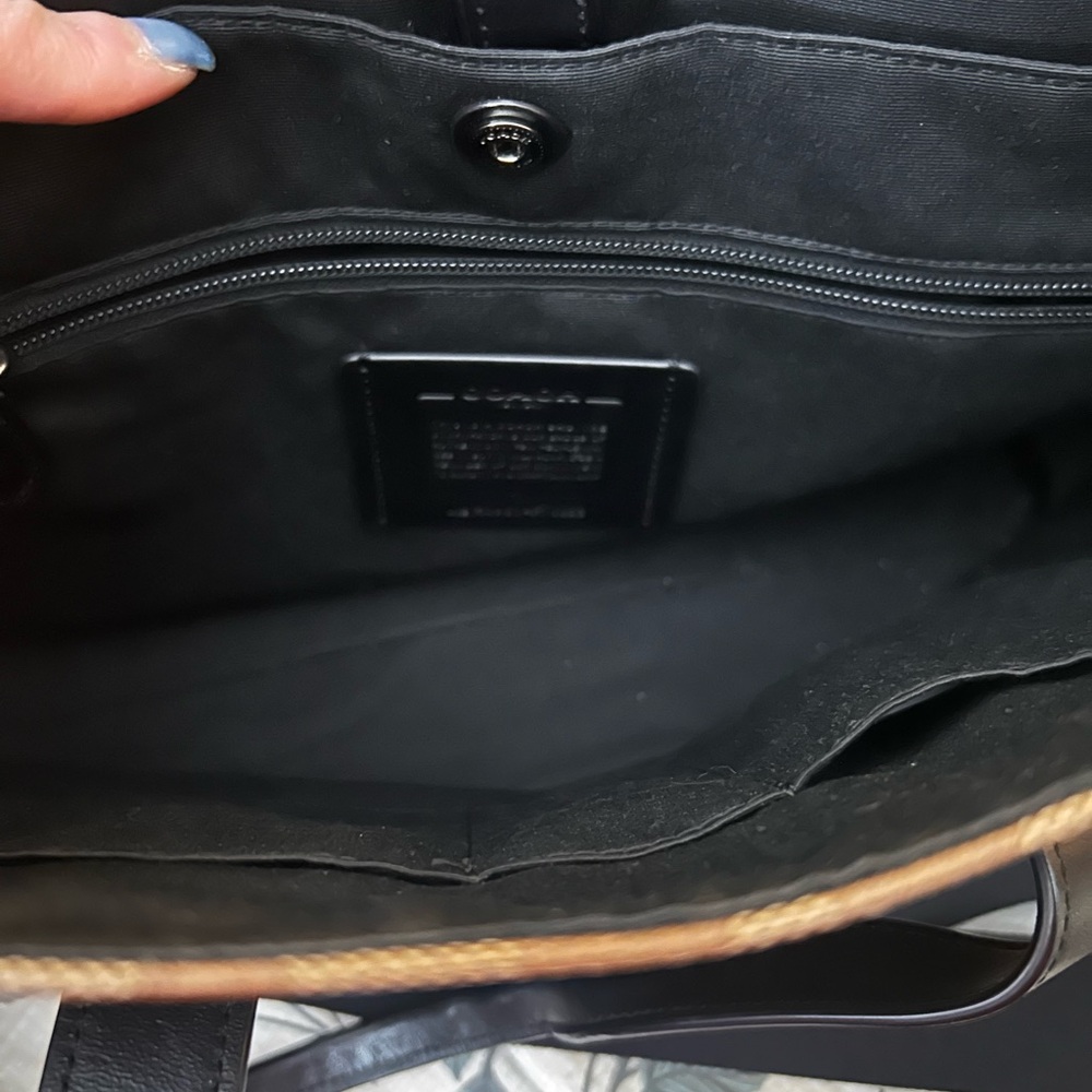 Coach Black and Tan Laptop Bag - Picture 3 of 8